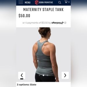 Born primitive maternity tank